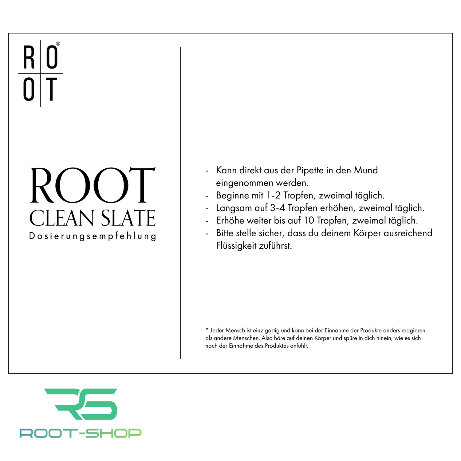 ROOT CLEAN SLATE 2er Set