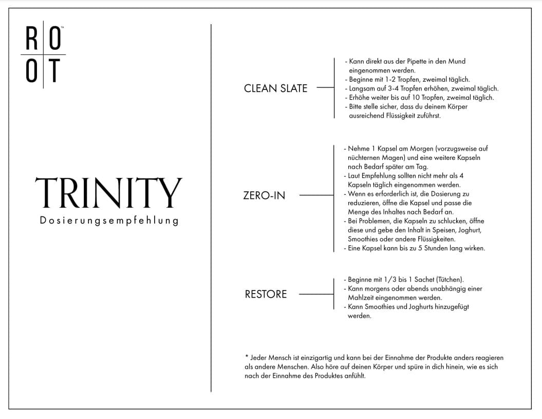 ROOT Trinity Pack | 1x Clean Slate + 1x Zero-In + 1x Restore
